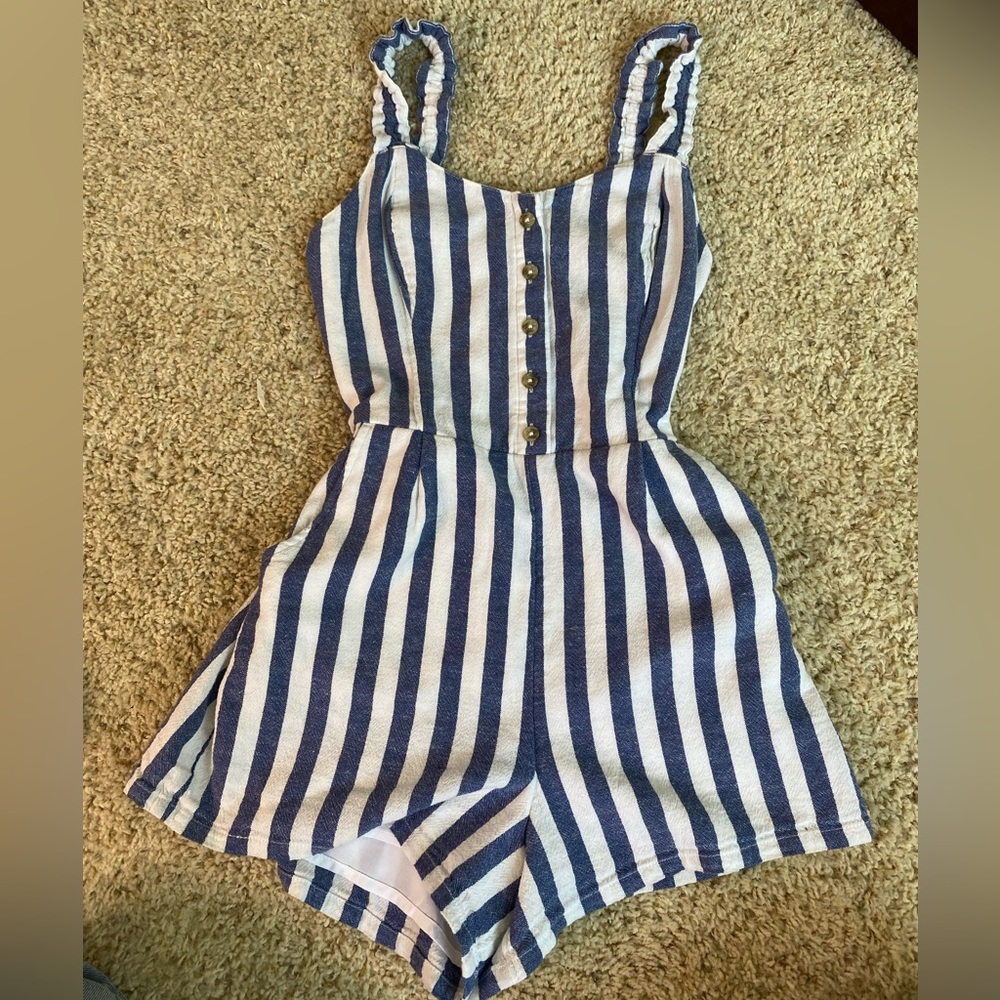Hollister Striped Romper